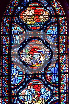 Stained glass window