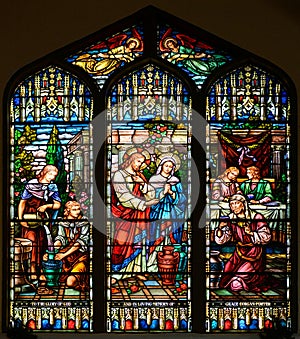 Stained Glass Window of St Paul's Episcopal Church photo
