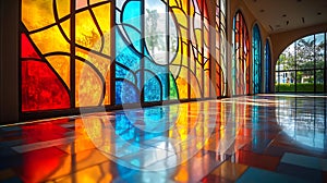 Stained Glass Windows and Reflections