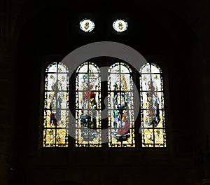 Stained Glass Windows Saint-Malo Cathedral-- France