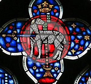 Stained Glass in Worms - Agnus Dei