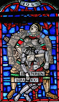 Stained Glass in Worms - Bombing War