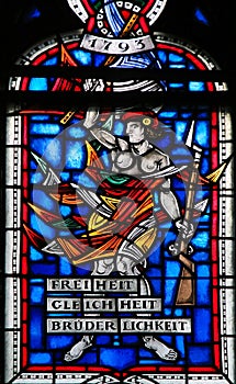 Stained Glass in Worms - French Revolution
