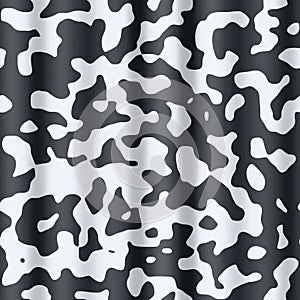 Stained pattern texture square background black and white - satin surface