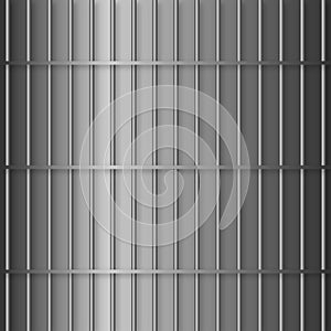 Stainles steel prison cell bars, vector illustration photo