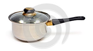 Stainless pot with handle