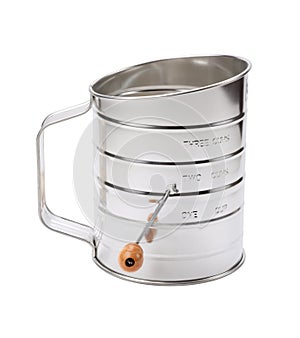 Stainless Sifter with a Crank