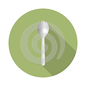 Stainless spork icon