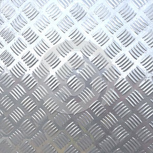 Stainless Steel background  with pattern checker plate design