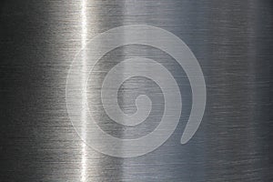 Stainless Steel background with a streak of light