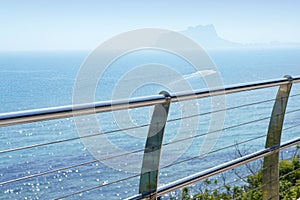 Stainless steel balcony mediterranean sea moraira