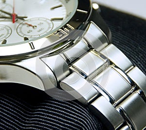 The stainless steel of chronograph watch
