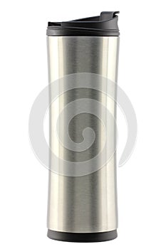 A stainless steel coffee tumbler (Thermo bottle) photo