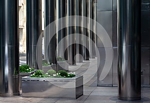 Stainless steel columns