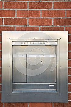 Stainless steel depository box