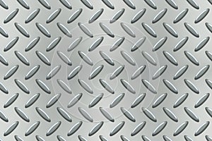 Stainless steel diamondplate industry realistic seamless pattern