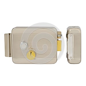 Stainless steel electromechanical padlock with moisture protection