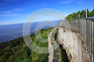 Stainless steel fence.