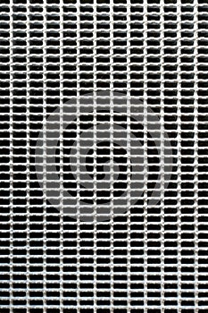 Stainless steel grate in detail