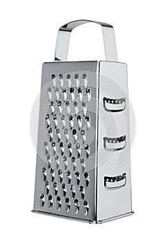 Stainless steel grater isolated