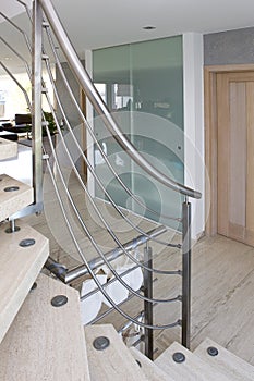 Stainless steel handrail photo