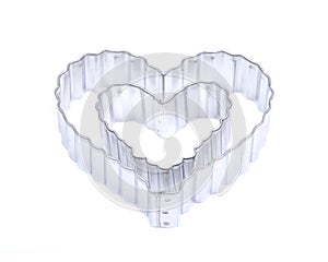 Stainless steel heart-shaped gift biscuits mold cutting mold candy cakes sugar cutter mold baking tools isolated on white