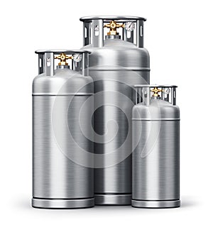 Stainless steel high pressure industrial containers