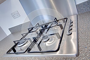 Stainless steel hob