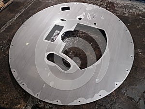 Stainless steel laser cutout circle futuristic ,shape cutout