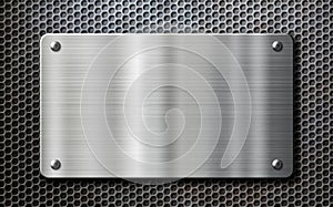 Stainless steel metal plate background