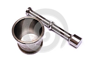 Stainless steel mortar and pestle