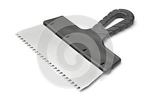 Stainless steel notched spatula