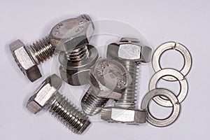 Stainless steel nuts bolts and washers