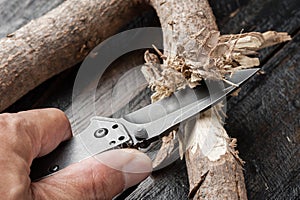 Stainless steel pocketknife