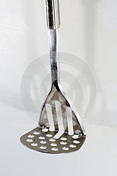 Stainless steel potato masher may not be missing in any kitchen very well suited for making mashed potatoes