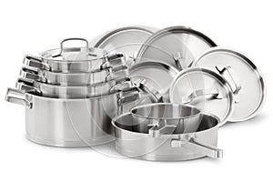 Stainless steel pots