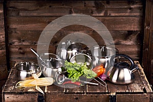 Stainless steel pots