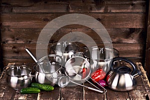 Stainless steel pots