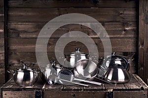 Stainless steel pots