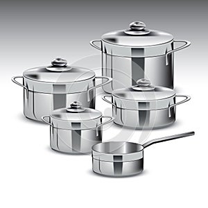 Stainless steel pots