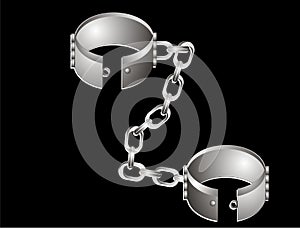 Stainless steel, shackles illustration. photo