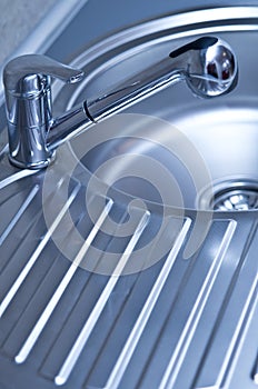 Stainless Steel Sink and Faucet