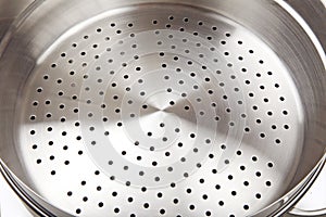 Stainless steel steamer basket photo