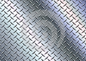 Stainless steel texture iridescence metallic, diamond pattern metal sheet texture background