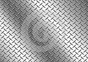 Stainless steel texture metallic, diamond pattern metal sheet texture background