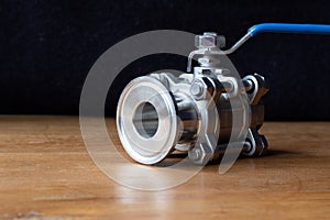 Stainless steel, Three piece ball valve