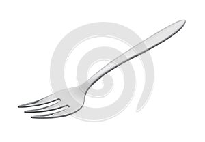 Stainless steel three tines dessert fork