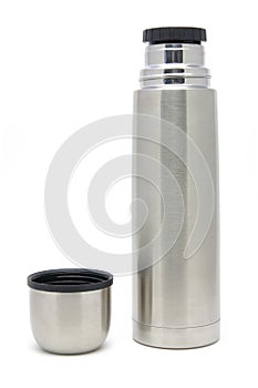 Stainless steel vacuum insulated briefcase bottle photo