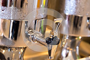 Stainless steel water dispenser with condensation