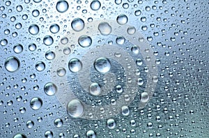 Stainless Steel Water Drops Background